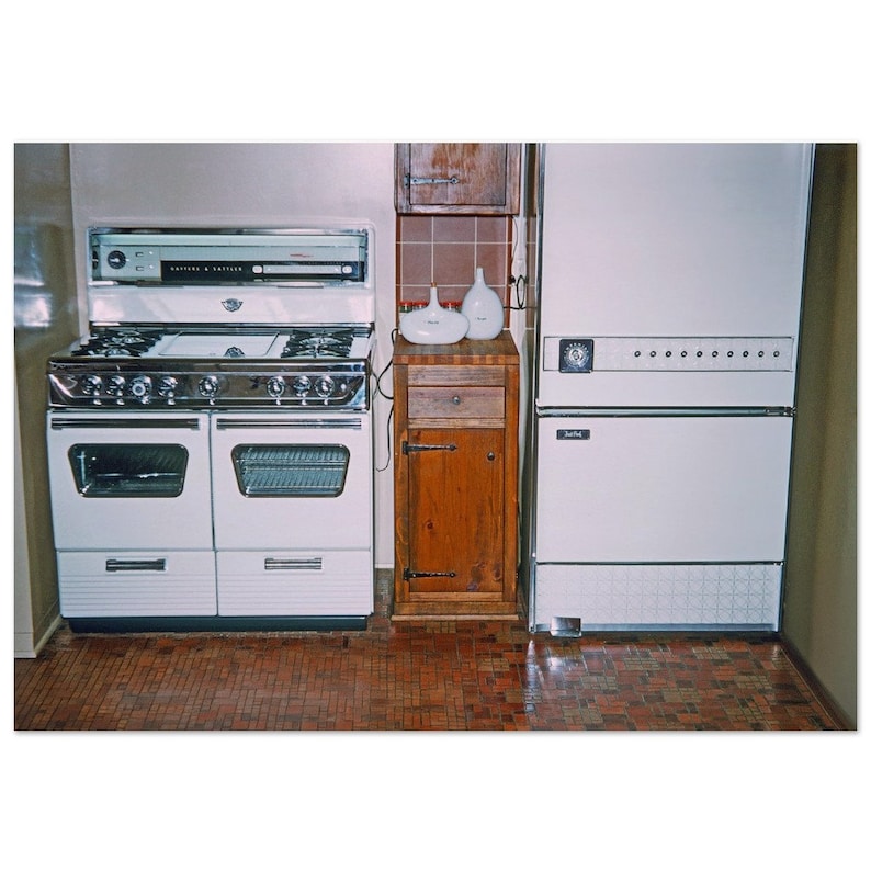 Photo Print 1950s American Kitchen, Gaffers and Sattler Oven