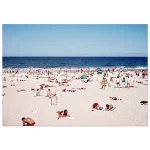 Impresión fotográfica de los años 70 en Sydney, Australia, un día soleado en la playa, arte de pared, decoración de estudio para el hogar, herencia de los años setenta, nostalgia costera, póster de regalo