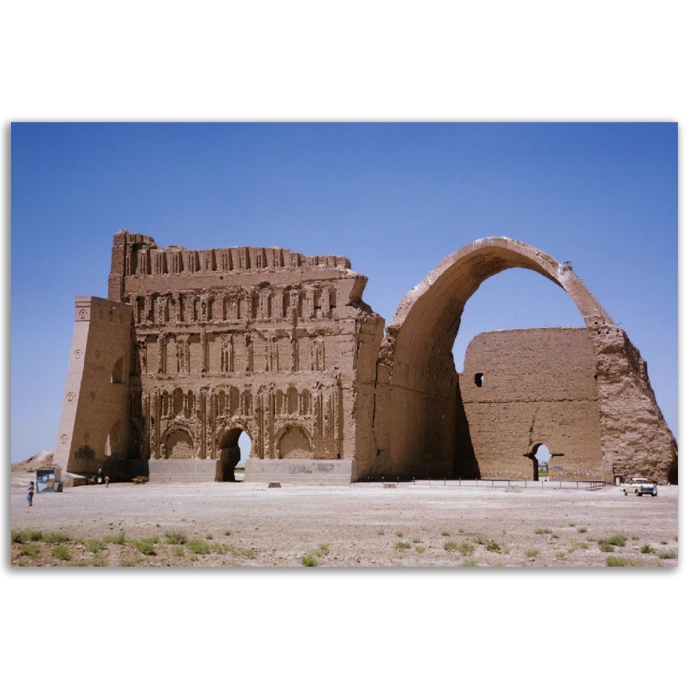 Photo Print Iraq 1960s Tāq Kasrā, the Arch of Ctesiphon, Sasanian