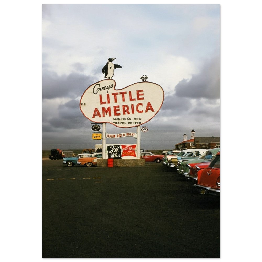 Photo Print 1950s Covey's Little America Wyoming America's Travel
