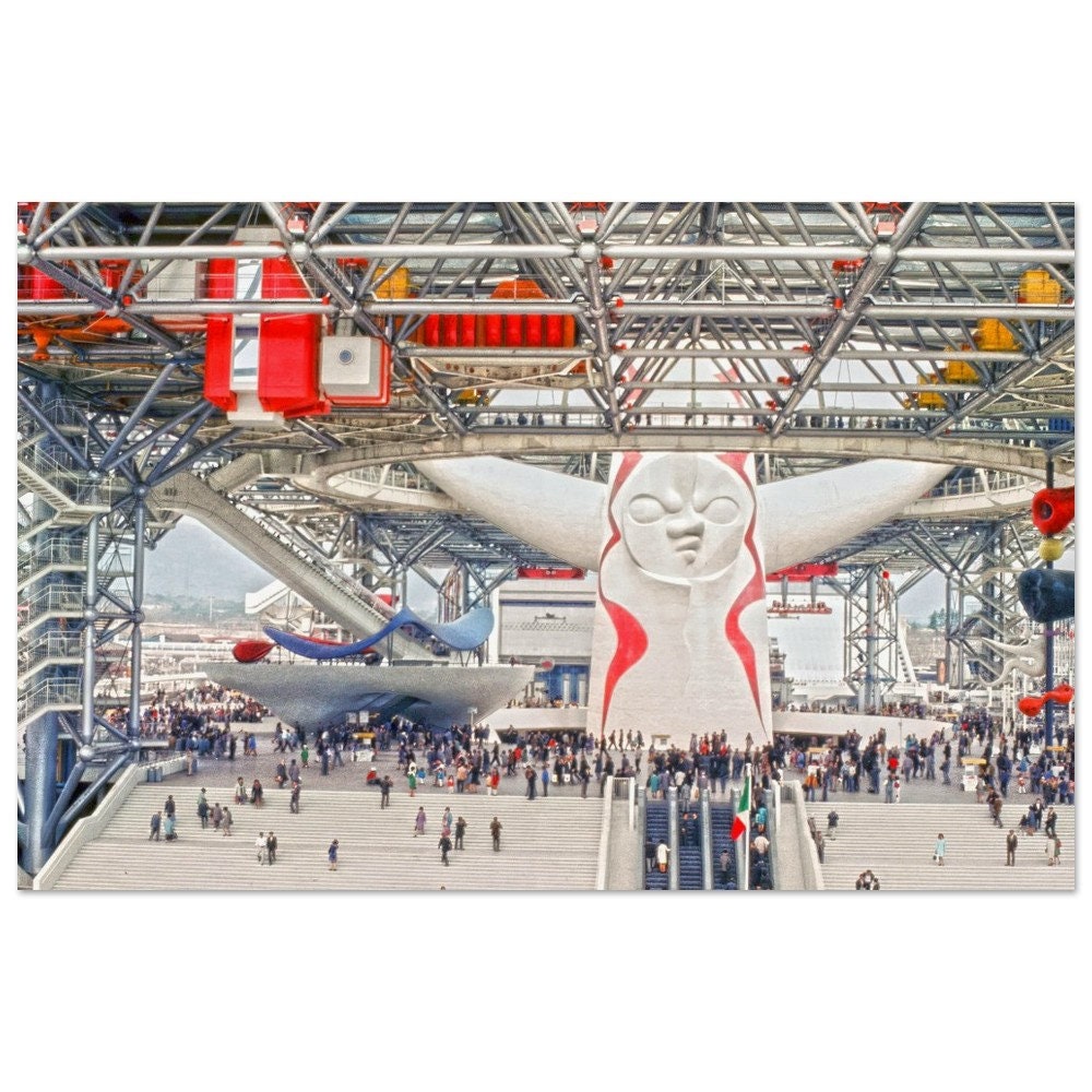 Photo Print 1970 Japan, Osaka World's Fair Expo, Tower of the Sun