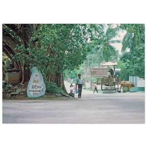 Stampa fotografica anni '70, scena di strada dello Sri Lanka, gioia simpatica, arte murale, arredamento per casa e ufficio, poster storico, regalo anni '70, Colombo, nostalgia, Ceylon