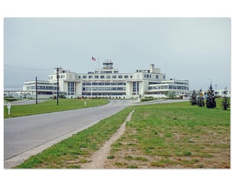 Photo Print 1950s Seattle Tacoma Airport Terminal, Vintage Washington Aviation, Travel Wall Art Fifties Heritage Decor Poster