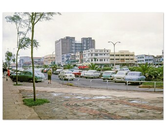 Photo Print 1970s Kenya Nairobi City Square Kenyatta International Convention Centre, Historical Photography, Vintage Decor Wall Art Poster
