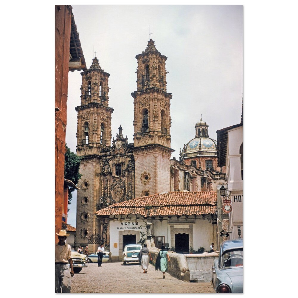 Photo Print 1950s Church of Santa Prisca, Taxco De Alarcón