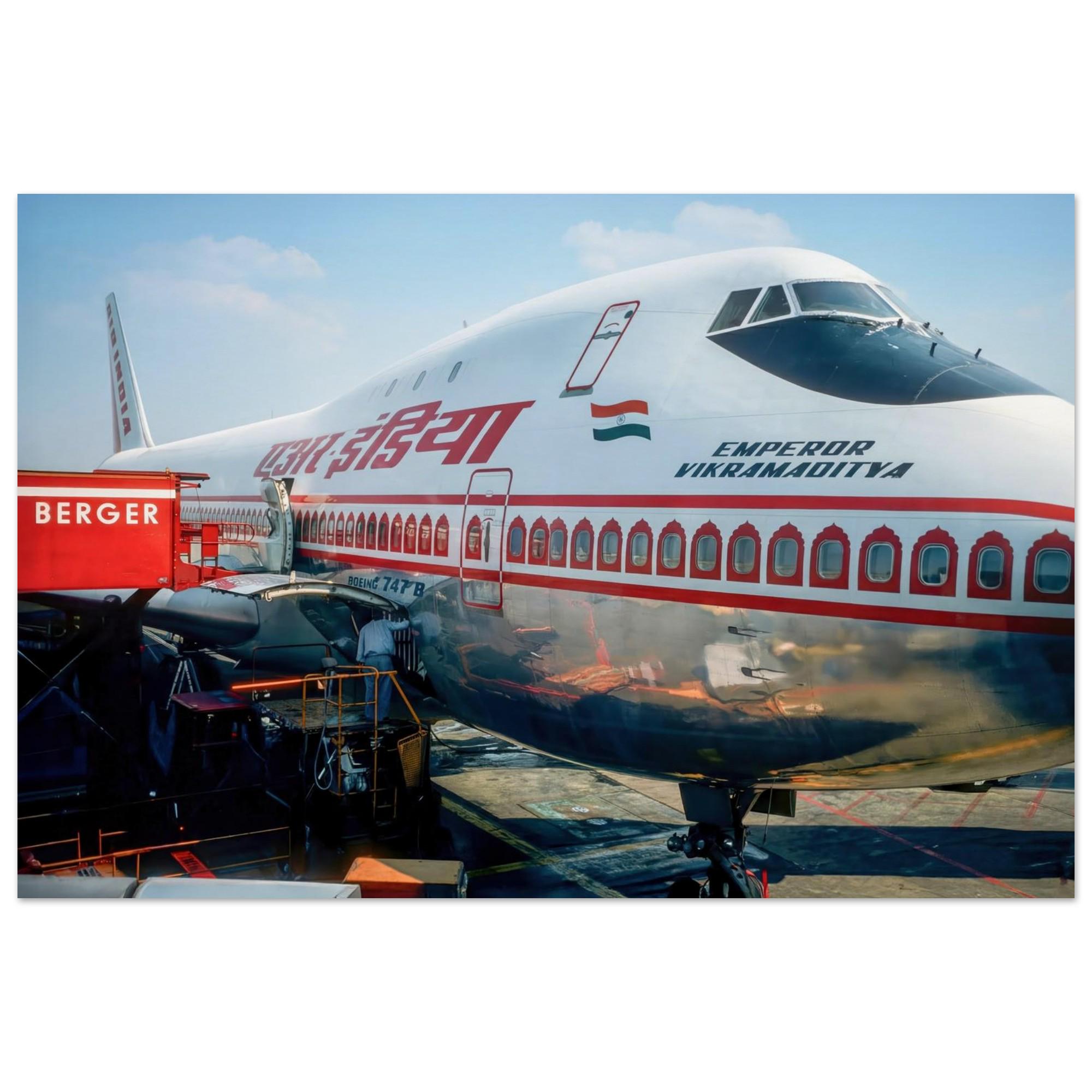 Photo Print 1970s Air India Emperor Vikramaditya Boeing 747B
