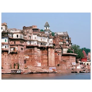 Photo Print 1970s Varanasi Ganges River View, Wall Art Home Decor Studio Indian Heritage Gift Poster, Vintage Decor, Benares, Uttar Pradesh