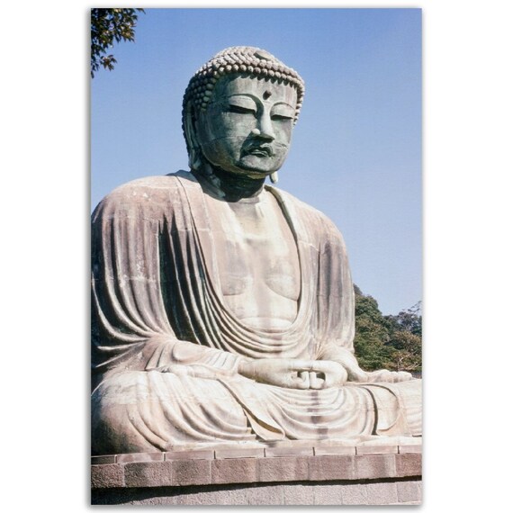 Photo Print 1970s Japan the Great Buddha Daibutsu Statue