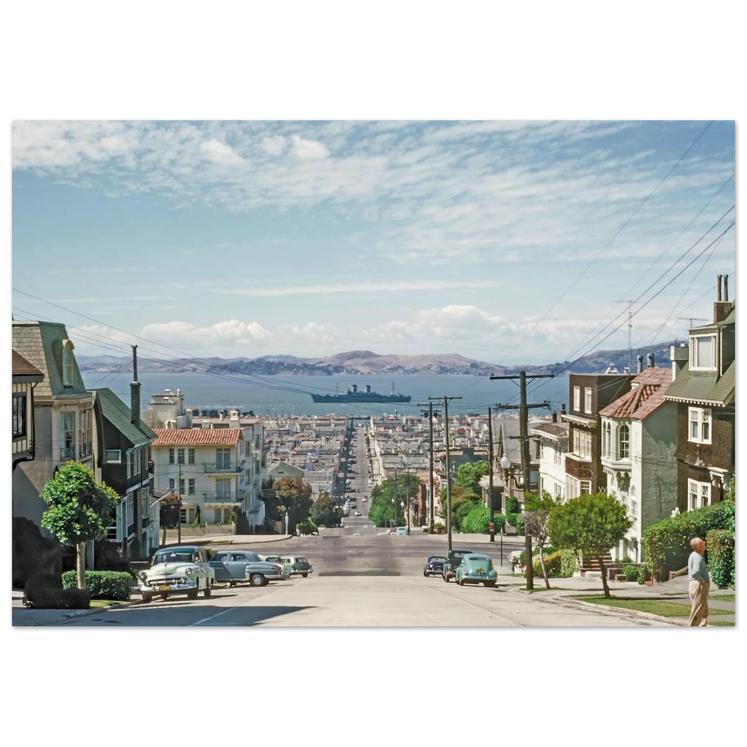 1940年代のサンフランシスコ、カリフォルニア州、アメリカの風景写真
