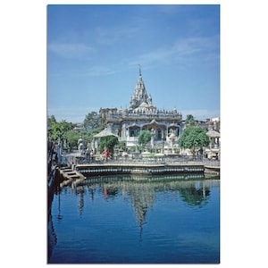 Photo Print 1960s Calcutta India, Pareshnath Jain Temple, Poster Vintage Wall Art Sixties Travel Indian Heritage Religion Gift West Bengal