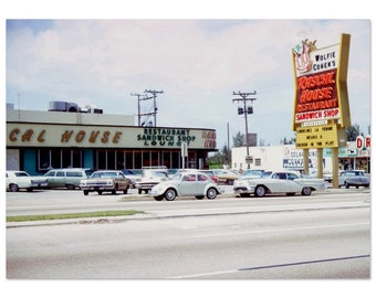 Photo Print 1970s Wolfie Cohen&#39;s Rascal House Restaurant Sandwich Shop, Sunny Isles Beach, Florida. Vintage Wall Art Poster Unique Gift Idea