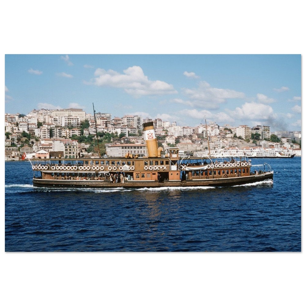 美しい風景 海 船 ボート 街並み ヴィンテージステンドグラス ダブルリム 絵画 幸せの青い鳥』 ステンドグラスアート風イラスト The Blue Bird