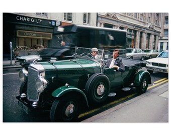 Photo Print 1979 London Old Bond Street Mayfair Vintage Classic Car Charig Jewellers Midland Bank England Street Scene Wall Art Decor Poster