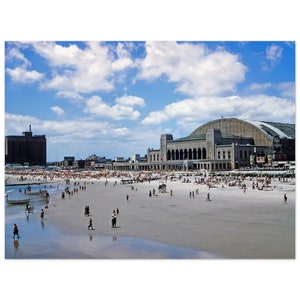 Photo Print 1950s Atlantic City New Jersey, Beach, Auditorium and Convention Hall, Vintage Wall Home Office Decor Fifties Art Poster Gift