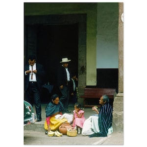 Photo Print 1960s Street Scene from Hidalgo, Mexico People Vintage Wall Art Decor Poster Sixties Nostalgia Mexican Heritage Unique Gift Idea