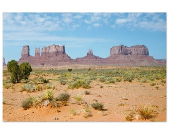 Impresión fotográfica de los años 50, EE. UU., paisaje desértico de Monument Valley, Utah, Arizona, arte de pared vintage, decoración para el hogar y la oficina, póster de aire libre americano de los años cincuenta, regalo