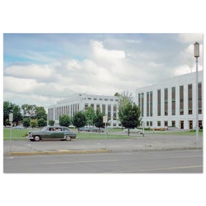 Photo Print 1950s Oregon Public Service Building at Oregon Capitol Mall, Fifties Salem, Vintage Wall Art Home Office Room Decor Poster Gift