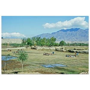 Photo Print 1960s Kashmir Valley India, Outdoor School, Vintage Wall Art Poster Home Office Decor Himalayan Life Sixties Heritage Gift Idea