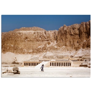 Photo Print 1940s Luxor Egypt, The Mortuary Temple of Hatshepsut, Deir el-Bahari Vintage Wall Art Home Decor Forties Poster Unique Gift Idea