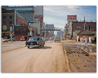 Photo Print 1950s Reno, Harolds Club, Primadonna Gaming, Nevada, USA, Vintage Wall Art Home Office Decor Poster American Cityscape Gift Idea
