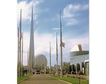 Photo Print 1939 Trylon and Perisphere New York World's Fair, NYC, Vintage Wall Art Home Decor Expo Gift Poster, Hostess Cake Wonder Bread