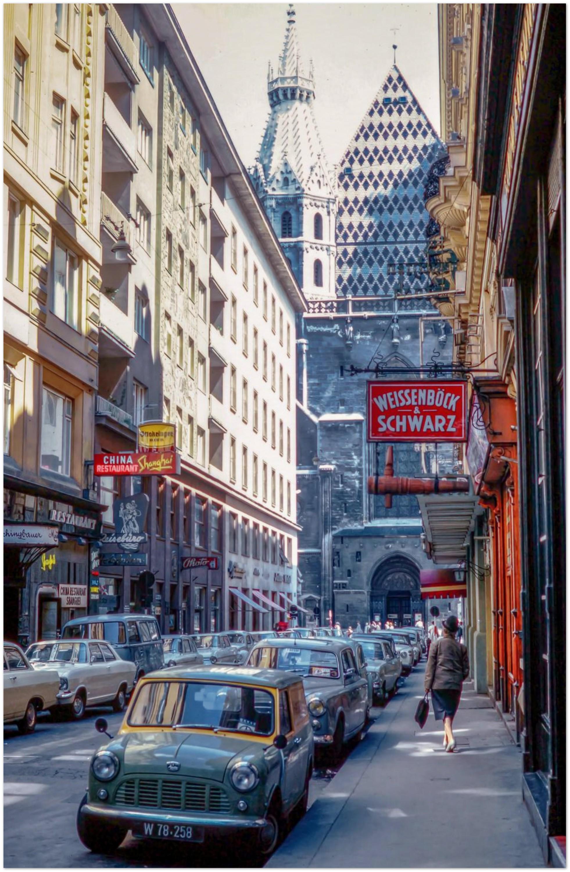 Photo Print 1960s Vienna Austria Singerstraße Innere Stadt, St