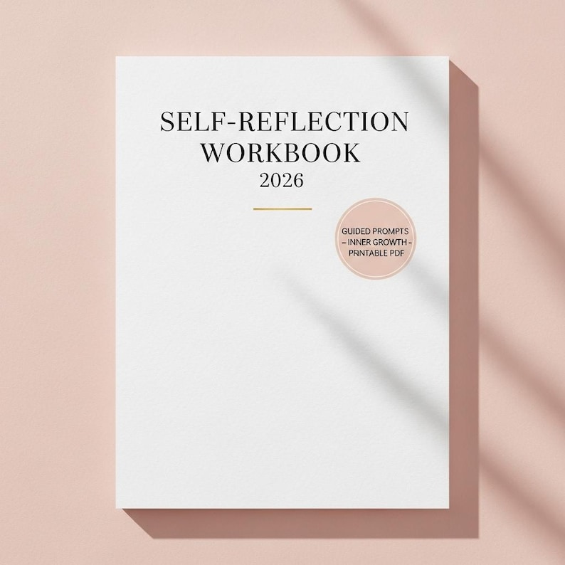 Self Reflection Workbook 2026 Printable Inner Growth Self Discovery