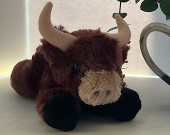 Highland Cow/Yak/Bull Plush Toy! Cute Flopsy!