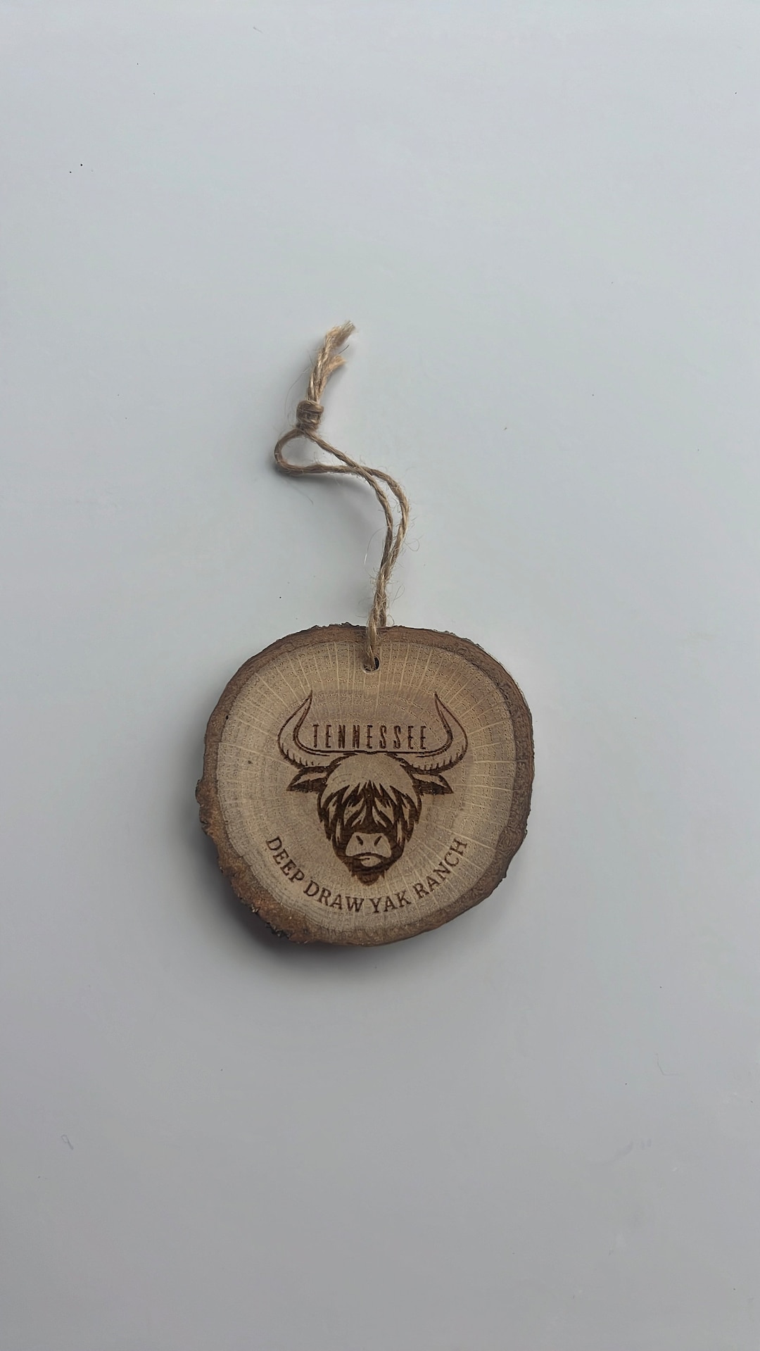 Deep Draw Yak Ranch Wood Ornament Etsy