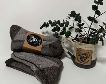 Calcetines para hombre y mujer, de lana de yak, los calcetines más cálidos, que absorben la humedad, sin tintes, transpirables, muy suaves, hipoalergénicos, resistentes al olor, ¡gruesos!