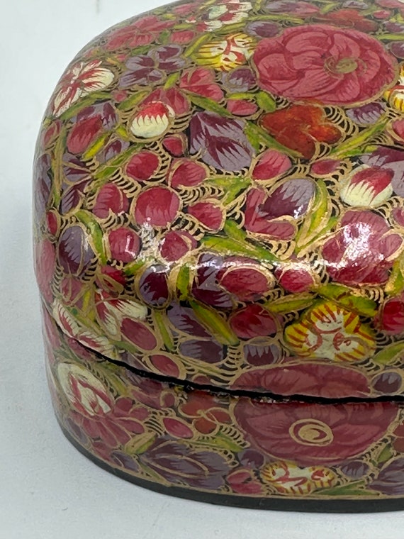 Kashmiri Art Papier Mache - Square Box, Small, Mu… - image 5