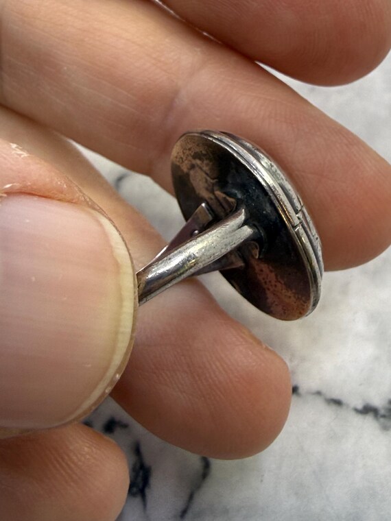 Vintage Jasper Statement Ring: Handmade 925 Sterl… - image 8