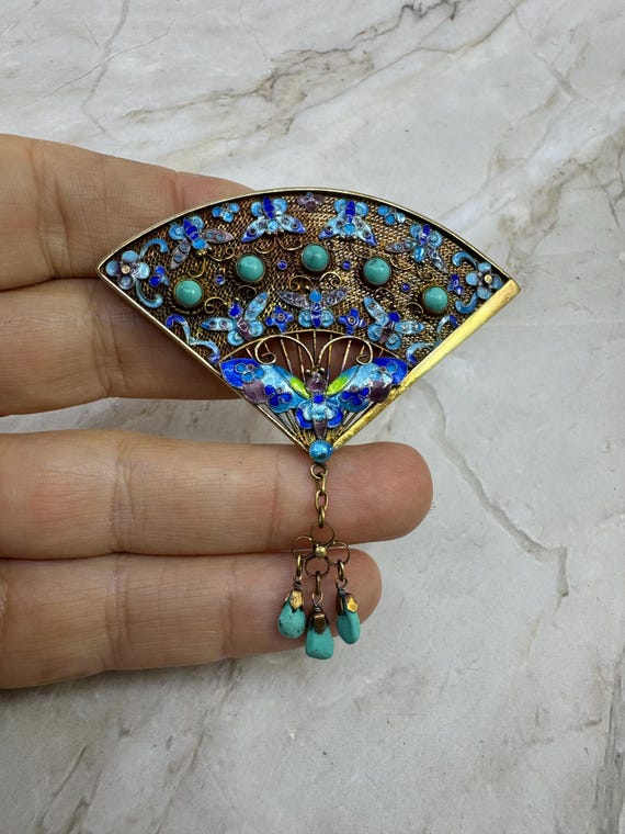 Antique chinese export brooch - Gem Antique chinese export brooch - Gem