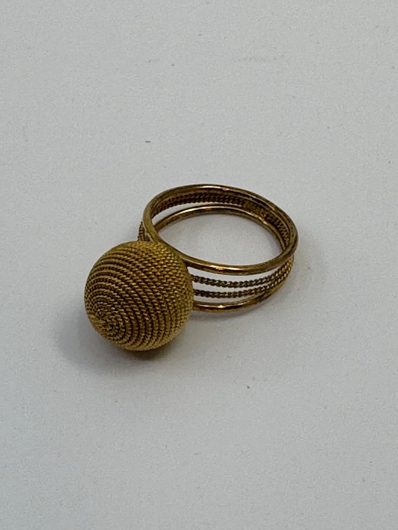 10k Gold Ring, Vintage Gold Ring, Antique Filigree