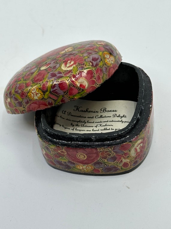 Kashmiri Art Papier Mache - Square Box, Small, Mu… - image 6