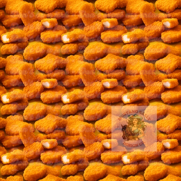 Chicken Nugget Seamless Digital File