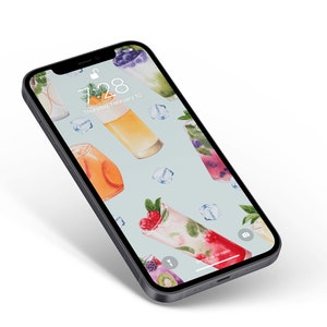 Drinks - Phone Background for IPhone / Android , Phone Background Digital Download | Phone Wallpaper Digital Download