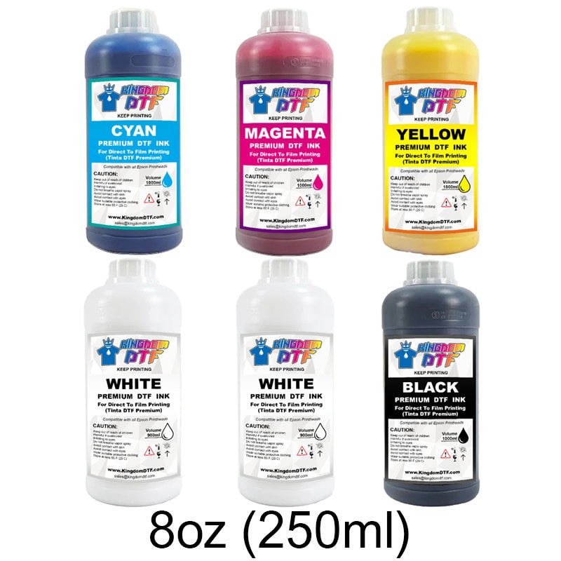 5x100ML DTF ink For Epson Direct Heat Transfer Film Machine White Ink DTF