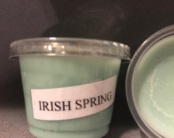 Soy wax melt shot Irish spring