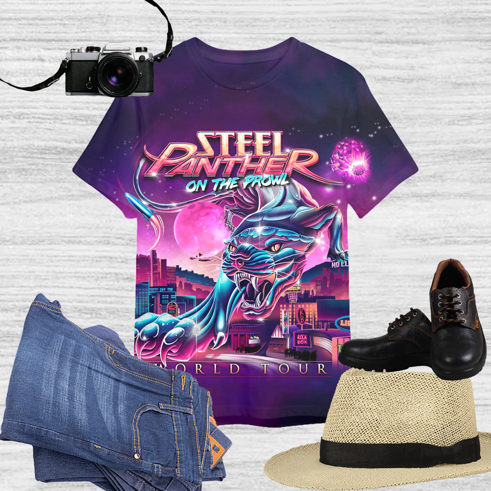 steel panther 2023 tour shirt