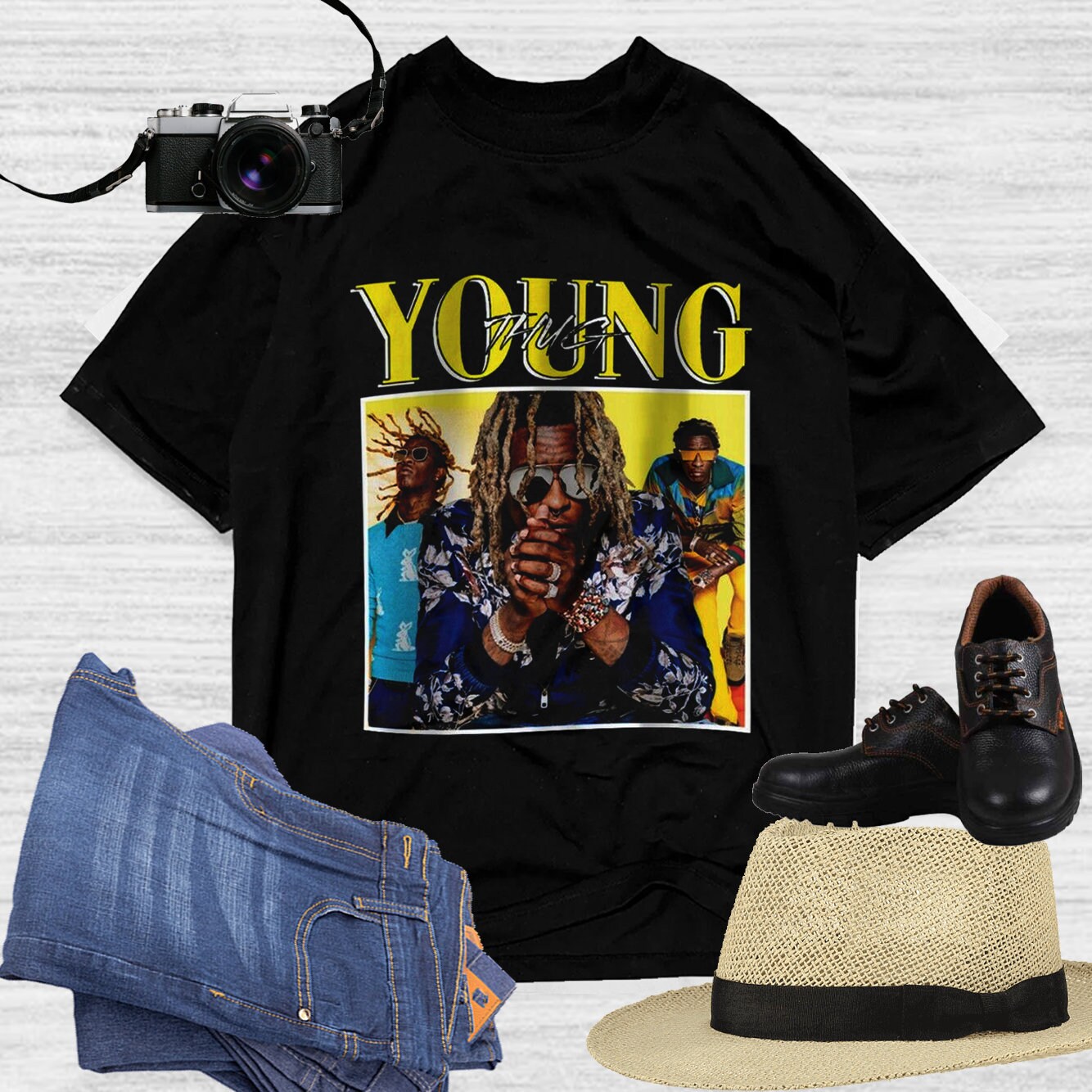Discover Vintage Young Thug Hip Hop Rap T-Shirt, Young Thug Vintage Shirt