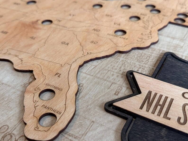 Personalized NHL Arena Tour Map – Hockey Fan Gift - Etsy