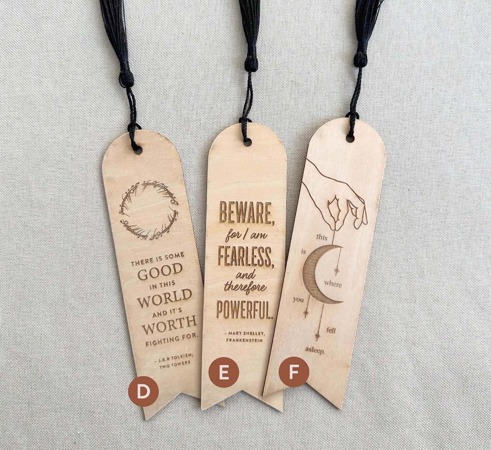 Willow Gifts Personalized Aspen Tree Engraved Wooden Bookmark On Cherry Wood - Made In The USA - Also Available Without Personalization Willow Gifts For 9th Anniversary