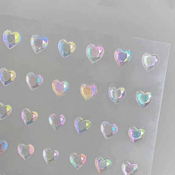Heart Rhinestone Crystal Stickers DIY Craft Scrapbooking Stickers Face  Sticker ~