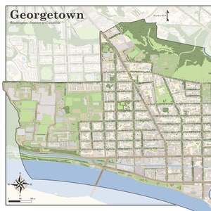 Map of Georgetown, Washington, DC