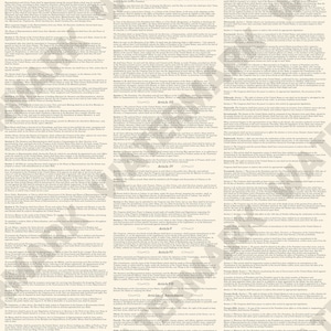 Puede incluir: Un póster en blanco y negro de la Constitución de los Estados Unidos de América. El texto está en una fuente serif tradicional y está dividido en secciones con encabezados para cada artículo. El póster está enmarcado con un borde decorativo.