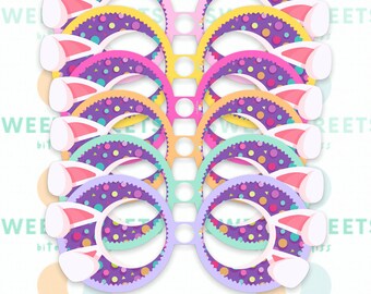 Hasenohren Kuchen Pop Karte- 6 Farben