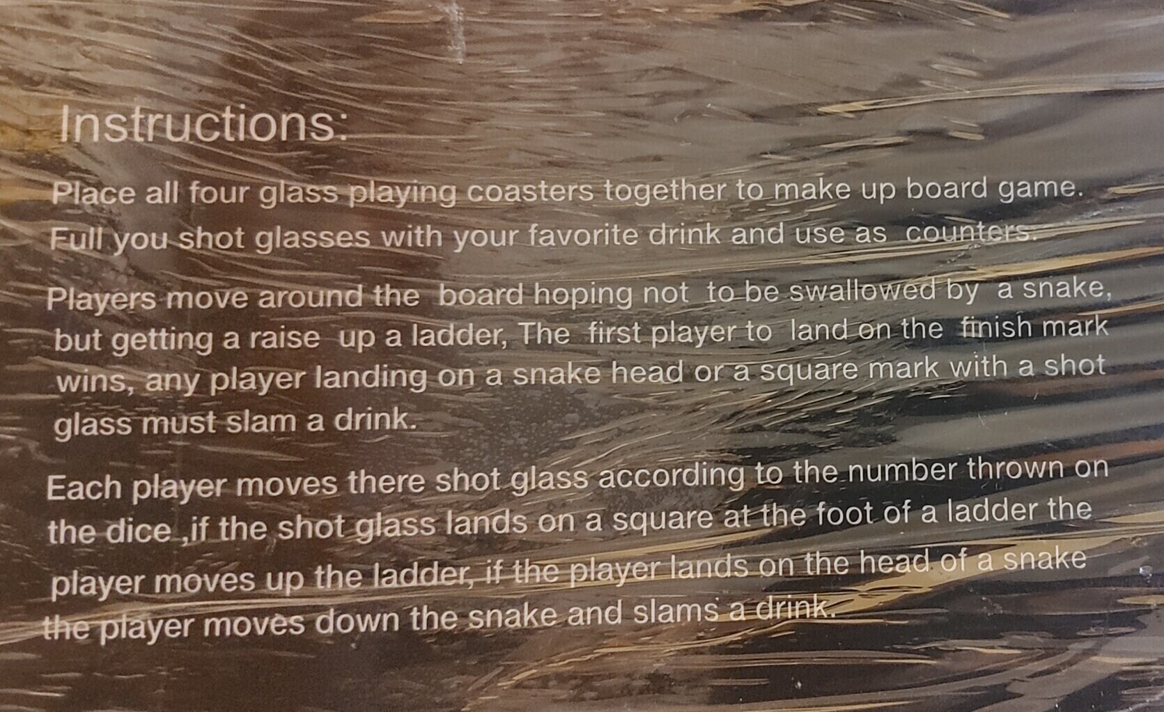 Snakes and Ladders Drinking Game Glass Board Shot Games Fun Etsy