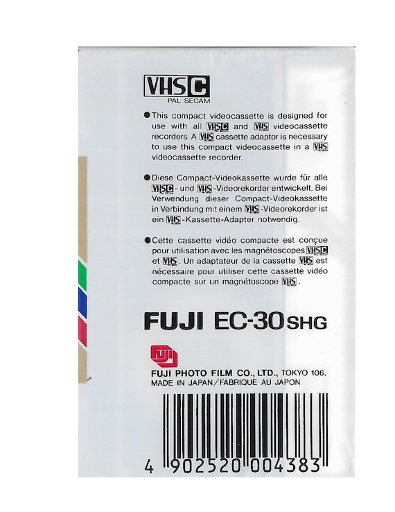 FUJI Zx Super HG EC-30 Vhs Pro Compact - Etsy
