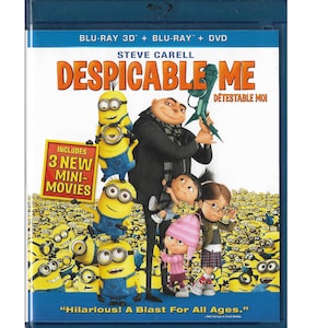 Minions 3D Movies Blu-Ray Minions Despicable Me